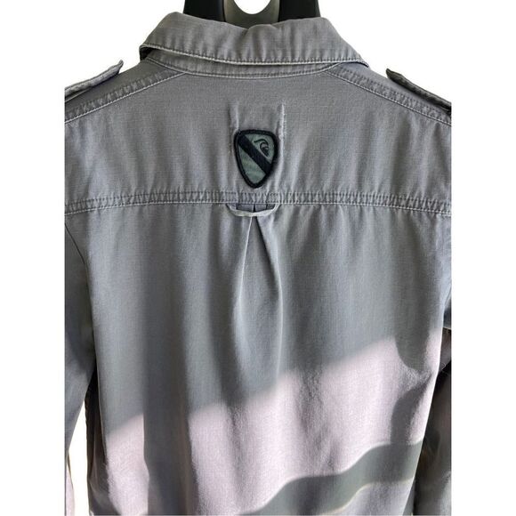 Quick Silver Women’s Dress Army Green SZ M Waist Drawstring Long Sleeves or 1/4 - Picture 2 of 16